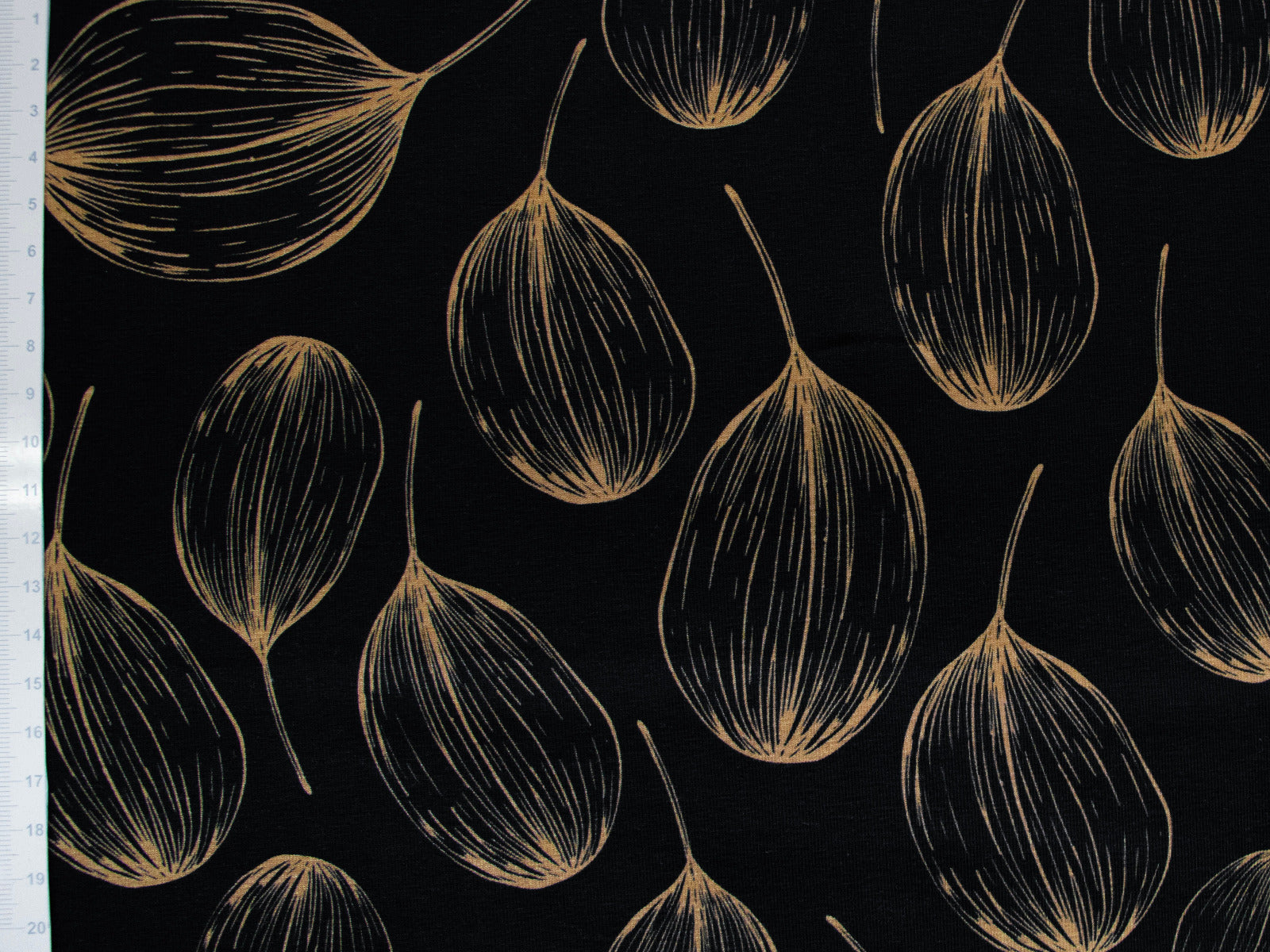 Jersey Baumwolle Swafing - Lunaria by Bienvenido Colorido - Silberblätter