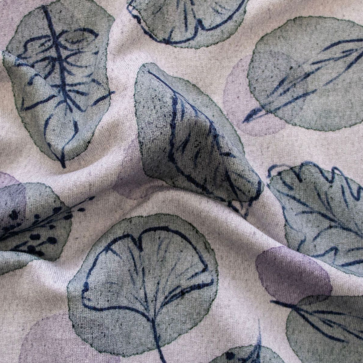 French Terry Swafing - Autumn Leaves & Dots by Christiane Zielinski - Blätter