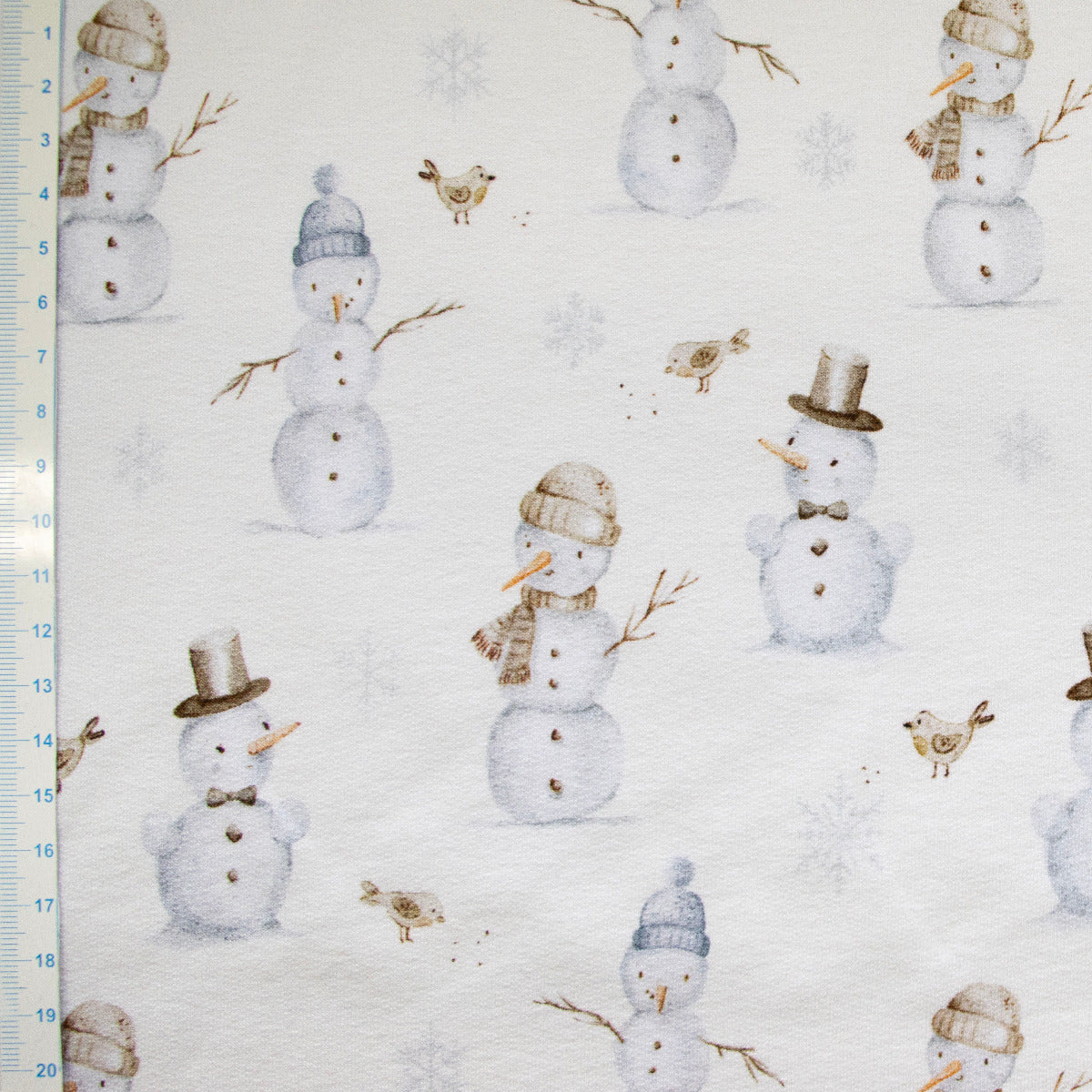 Angerauter Sweat Swafing - Beyond Nordic by Christiane Zielinski - Schneemänner