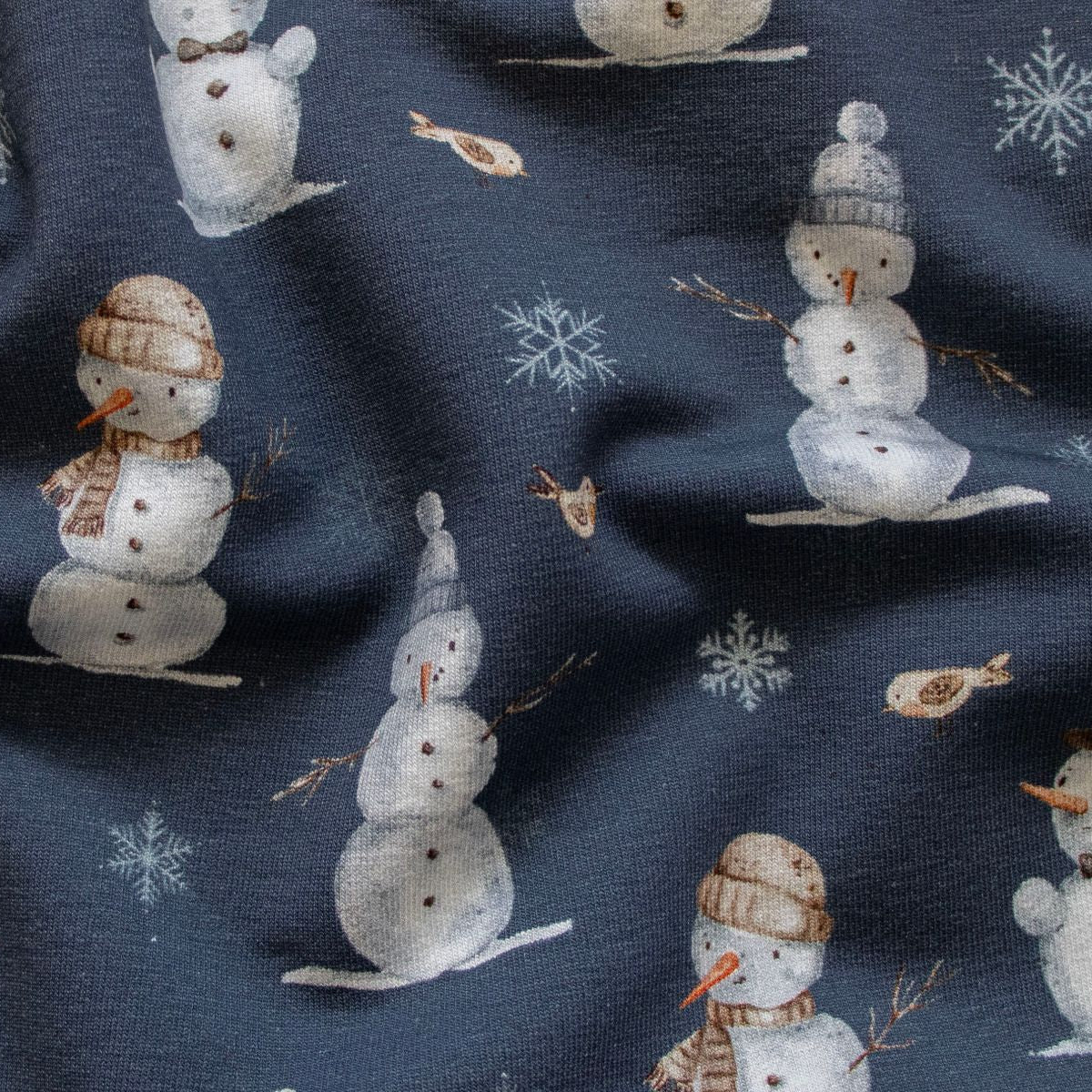 Angerauter Sweat Swafing - Beyond Nordic by Christiane Zielinski - Schneemänner