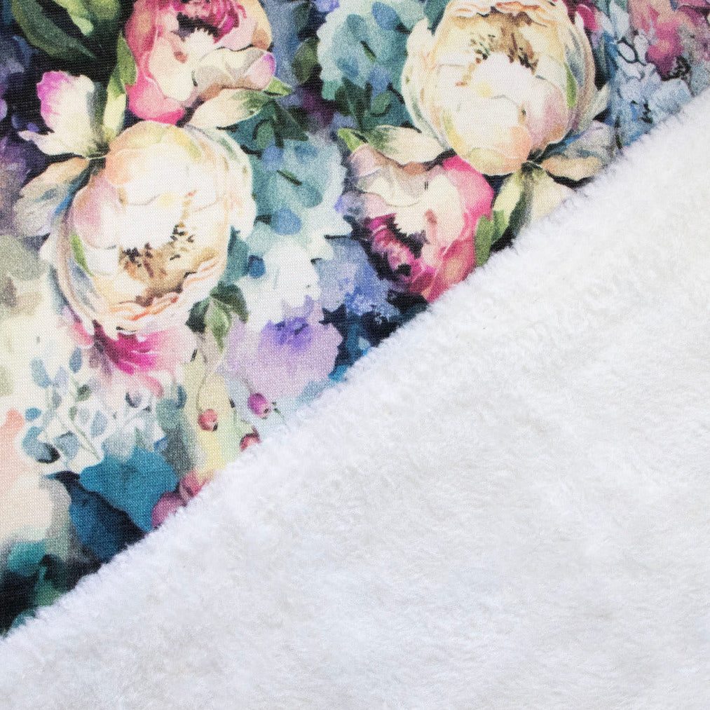 Alpenfleece Swafing Isla - Blümchen - creme