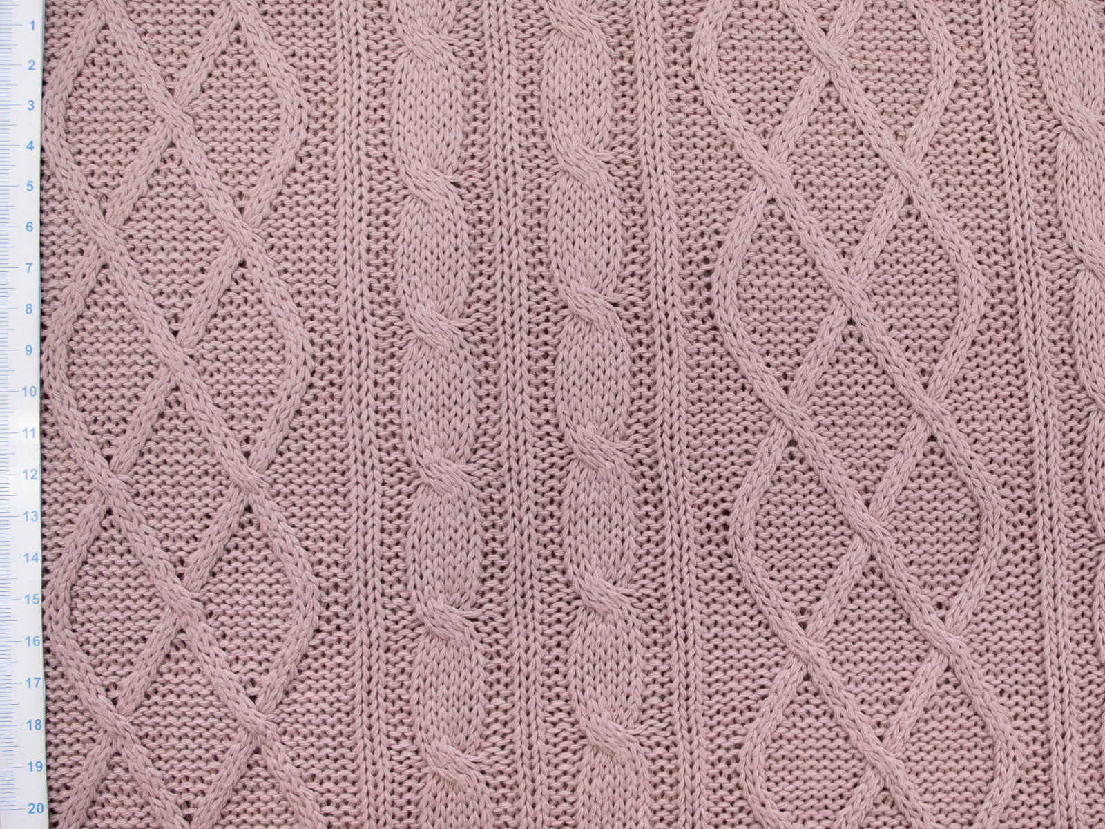 Strickstoff Big Knit mit Waben- und Zopfmuster