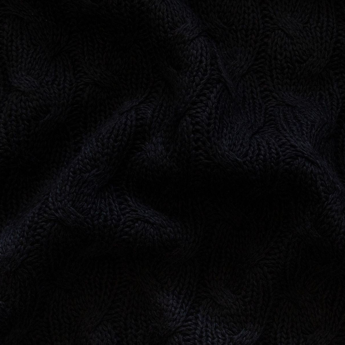 Strickstoff Big Knit mit Waben- und Zopfmuster