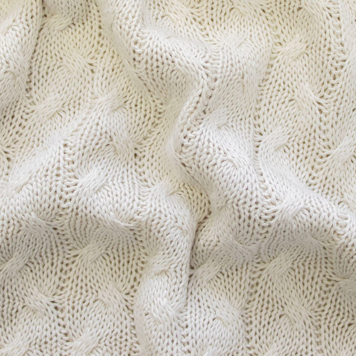 Strickstoff Big Knit mit Zopfmuster