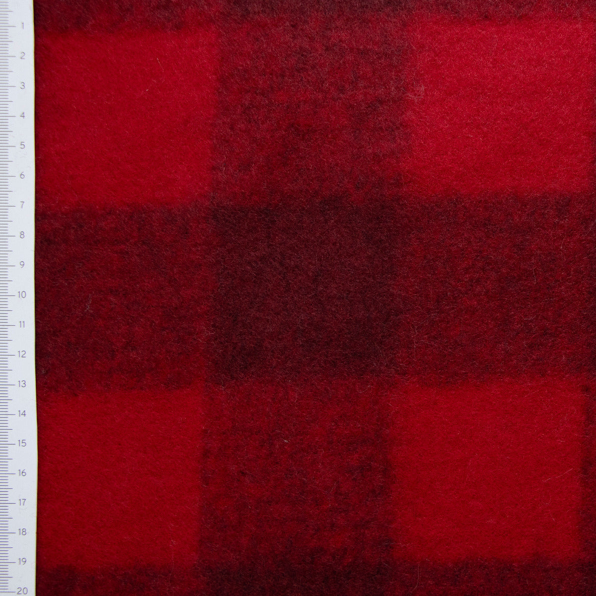 Jacken- und Mantelstoff - Karomuster - rot