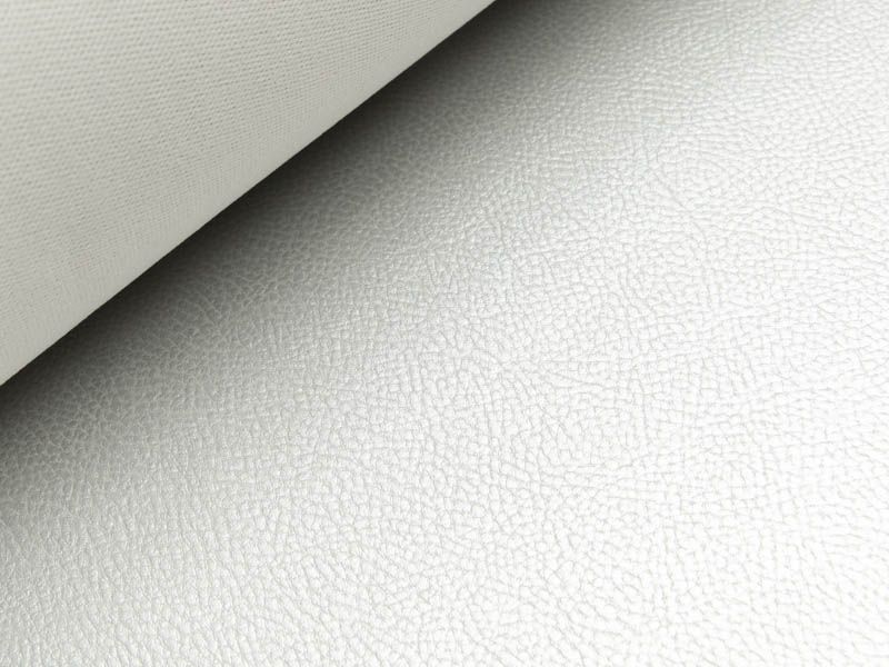Struktur Kunstleder Metallic - silberfarben