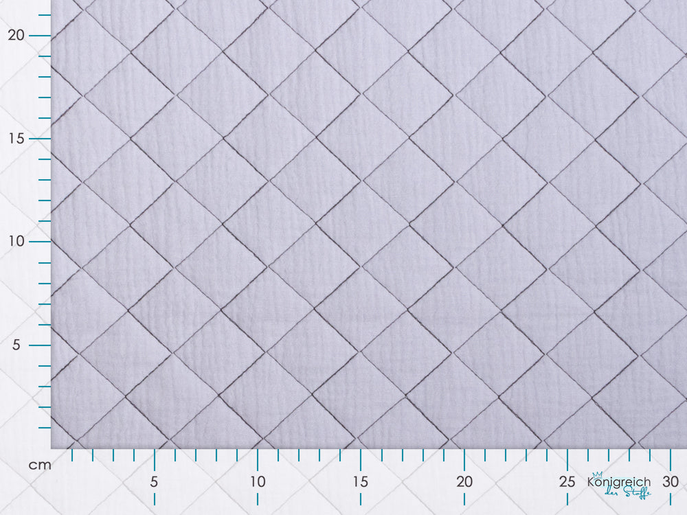 Musselin Double Gauze Rautenstepper