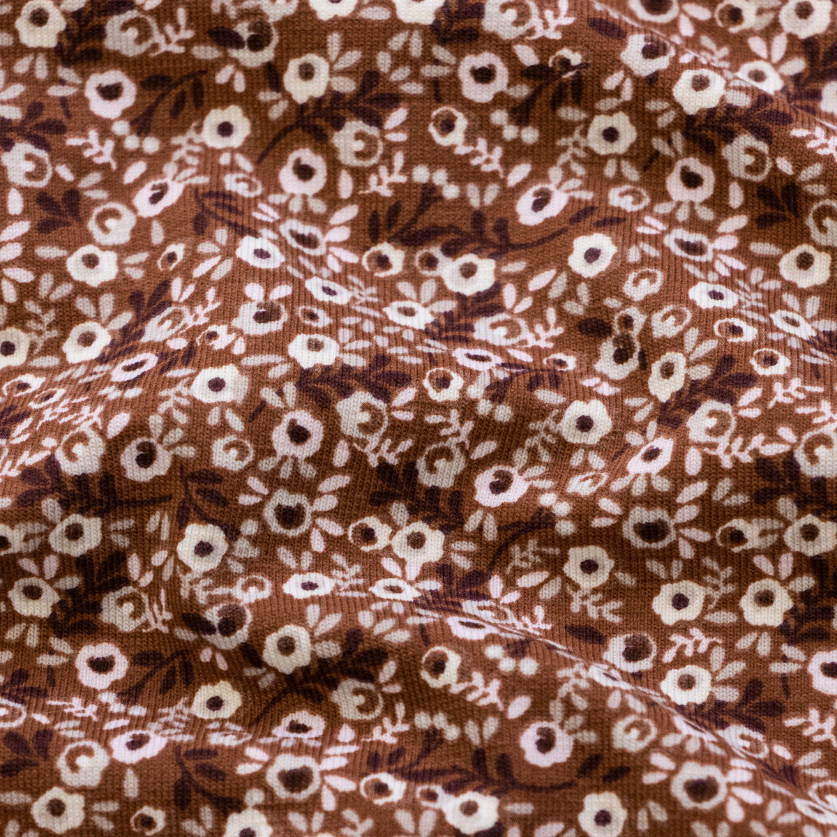 Jersey - Streublümchen - terrakotta