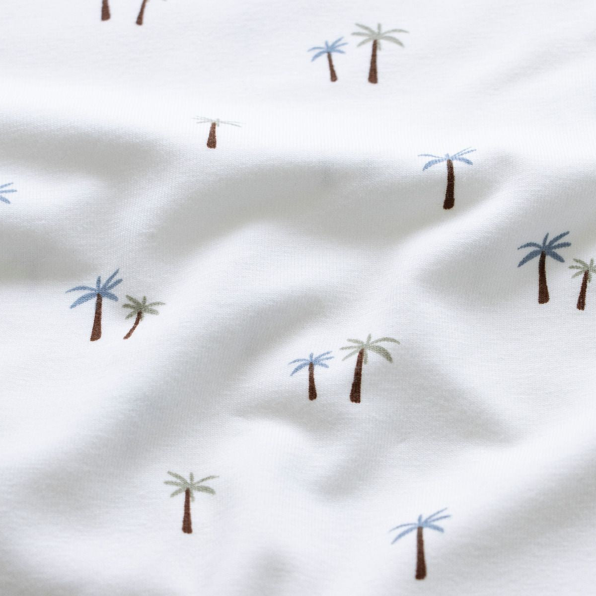 Jersey - Palmen - wollweiß
