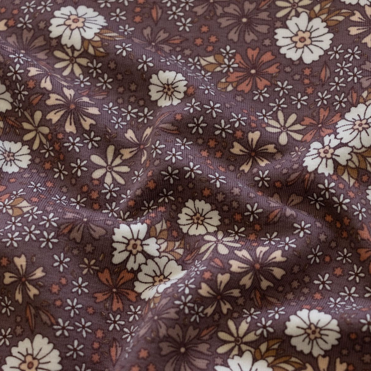 Jersey - Blüten - mauve