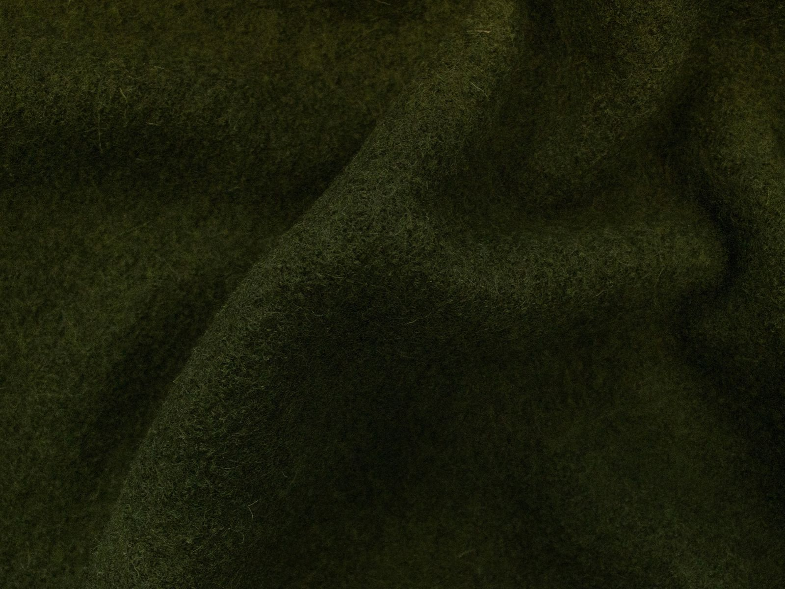 Wollwalk Stoff Naomi gekochte Wolle - uni