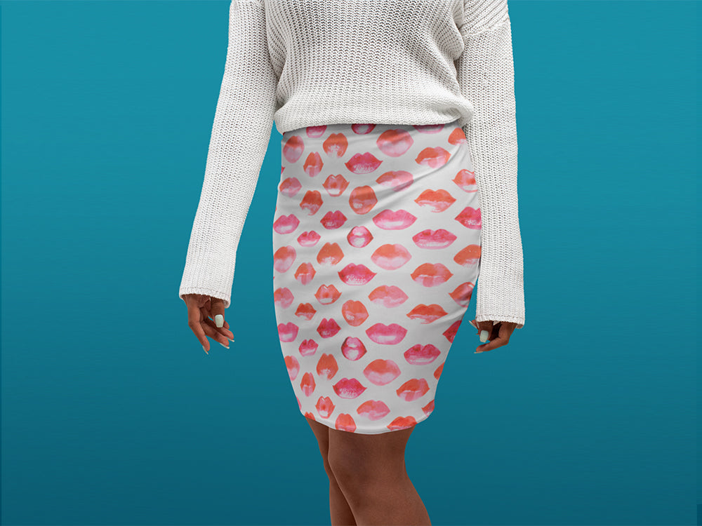 Bio Jersey Schatzebobbes Eigenproduktion Kisses - weiß