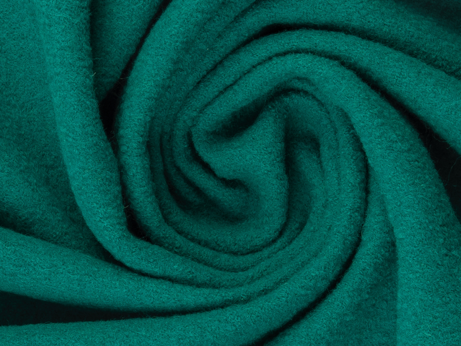 Wollwalk Stoff Naomi gekochte Wolle - uni