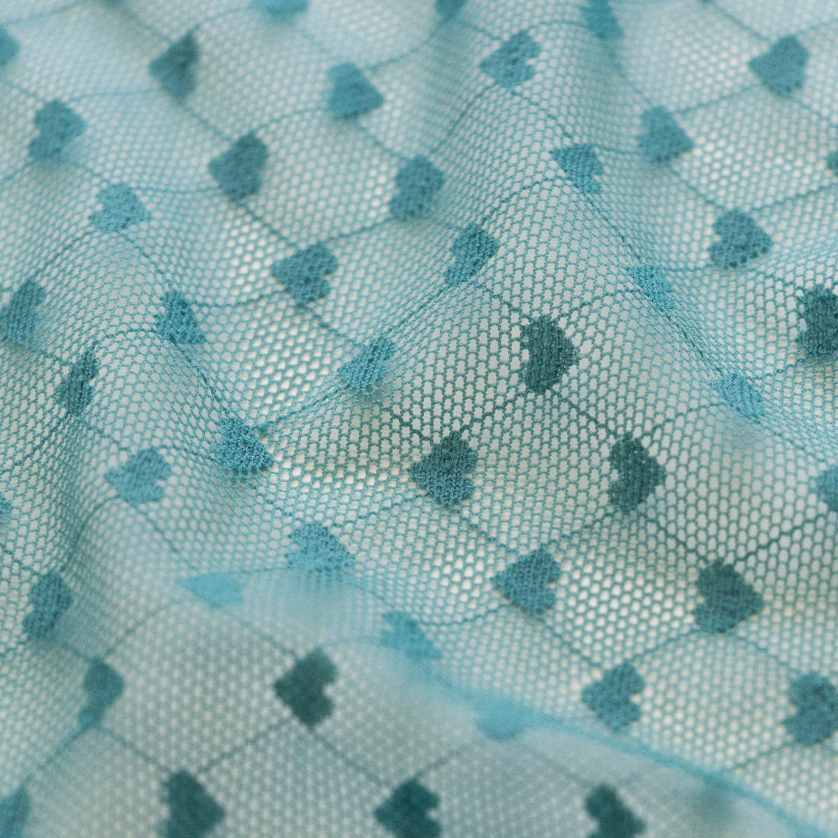 Elastischer Softtüll - Herzen