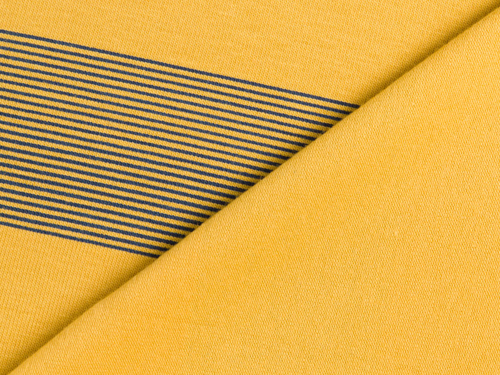 Jersey Sam - breite Streifen - ocker/grau