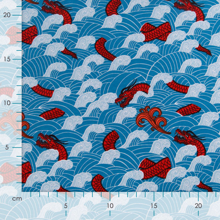 Jersey by Mies&Moos - Drachen - rauchblau