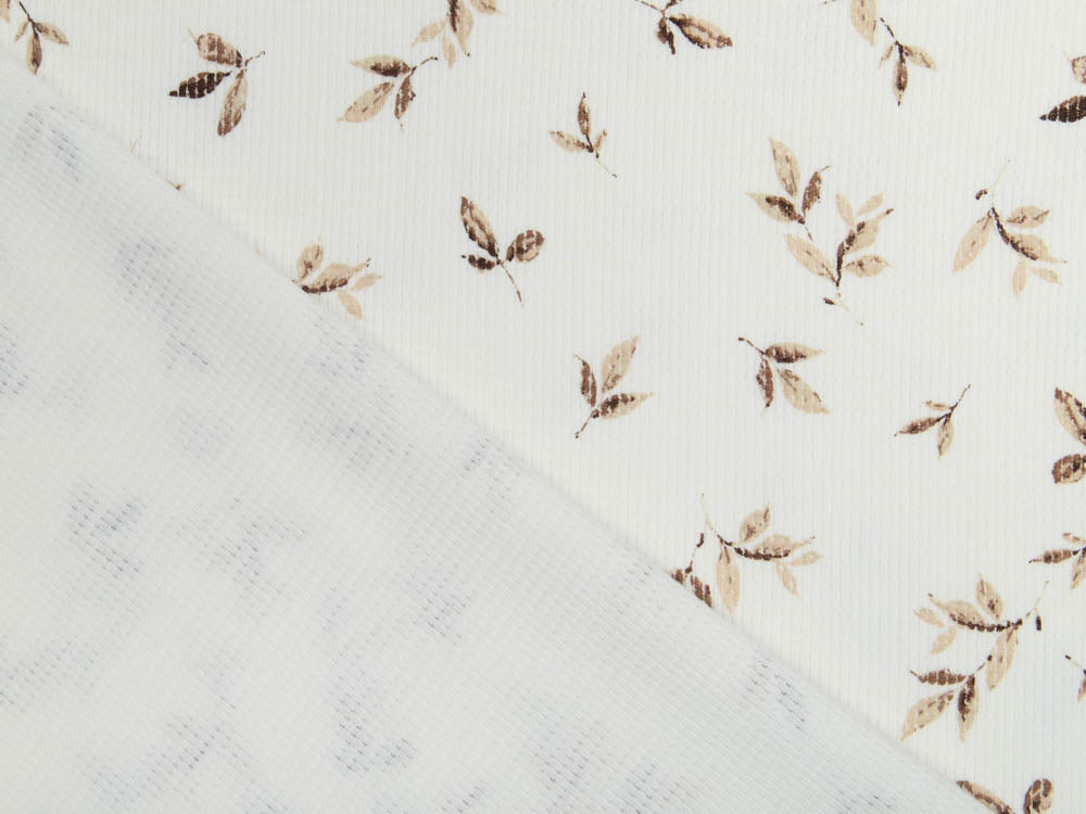 Jersey Waffel - Aquarelle-Blätter