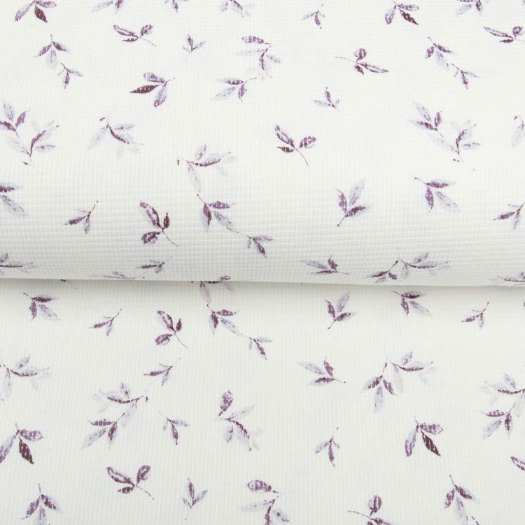 Jersey Waffel - Aquarelle-Blätter