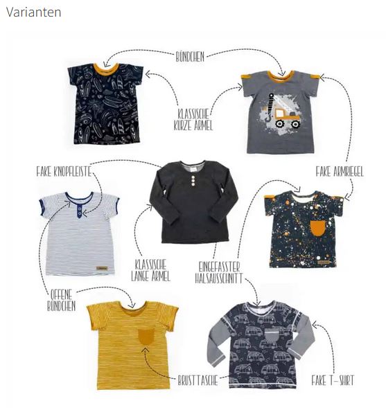 Papierschnittmuster - QT Shirt