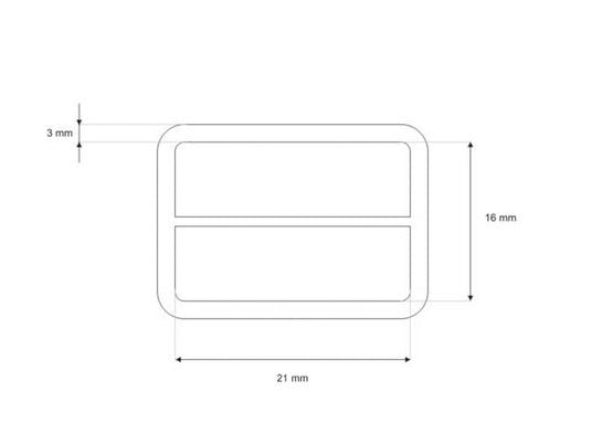 Leiterschnalle Metall 1 Stück - altgold
