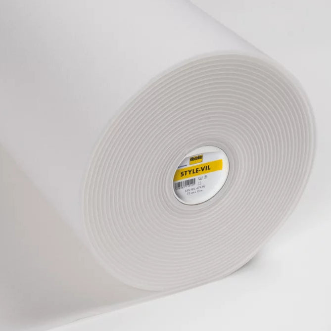 Schaumstoffeinlage-Vlieseline zum Aufnähen - Style-Vil Fix nähbar 72 cm - weiß