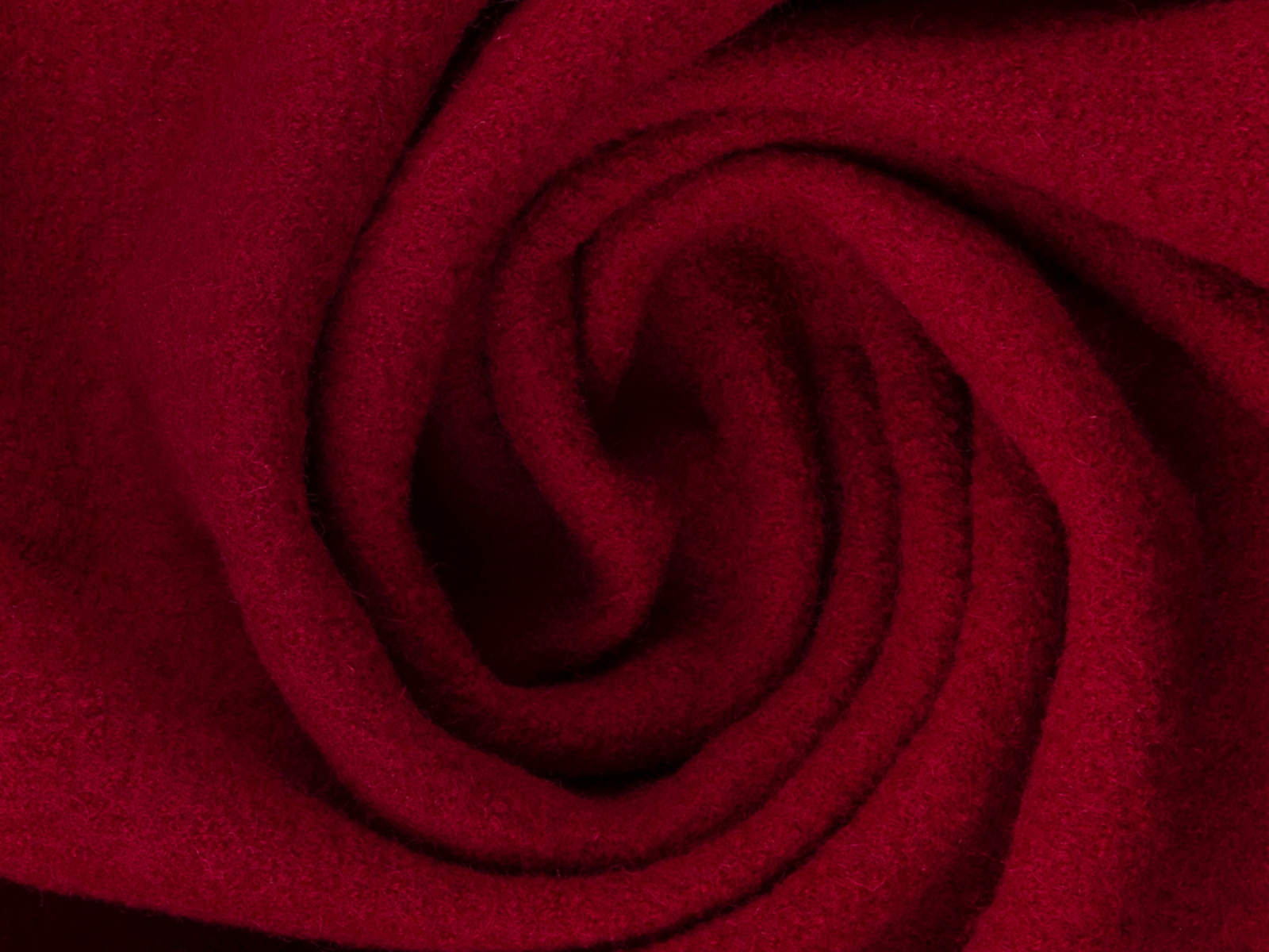 Wollwalk Stoff Naomi gekochte Wolle - uni