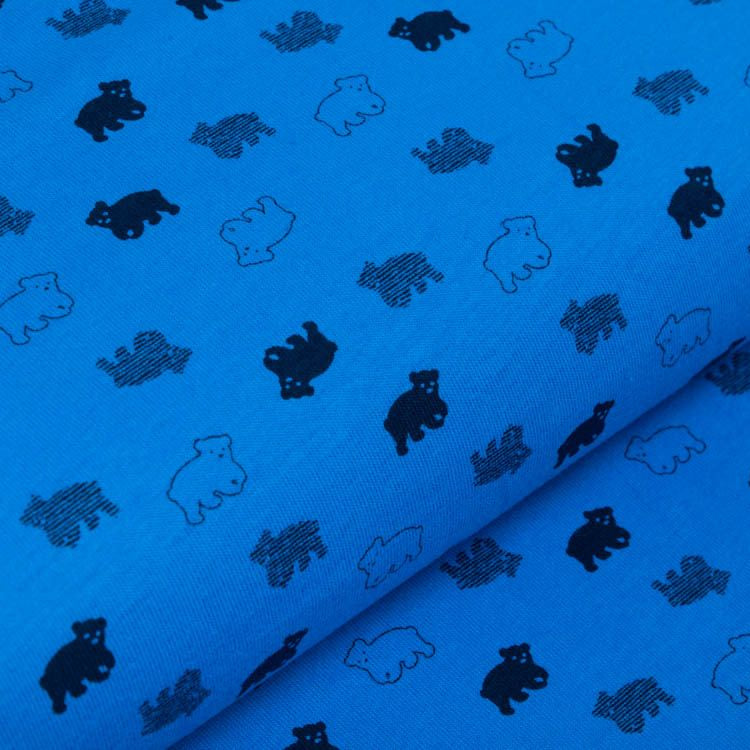 Interlock Sanetta - Eisbären - kobaltblau