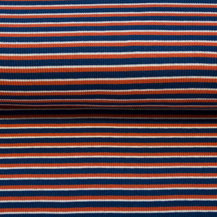 Ripp-Jersey Sanetta - gestreift - bunt