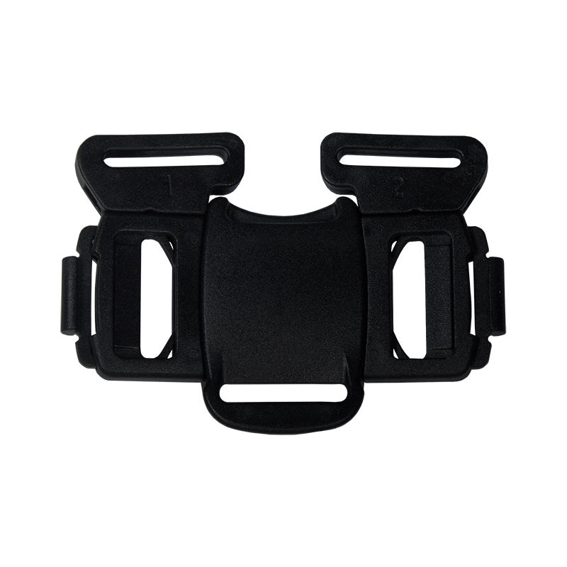 Steckschnalle Double 25 mm 5-Way - schwarz