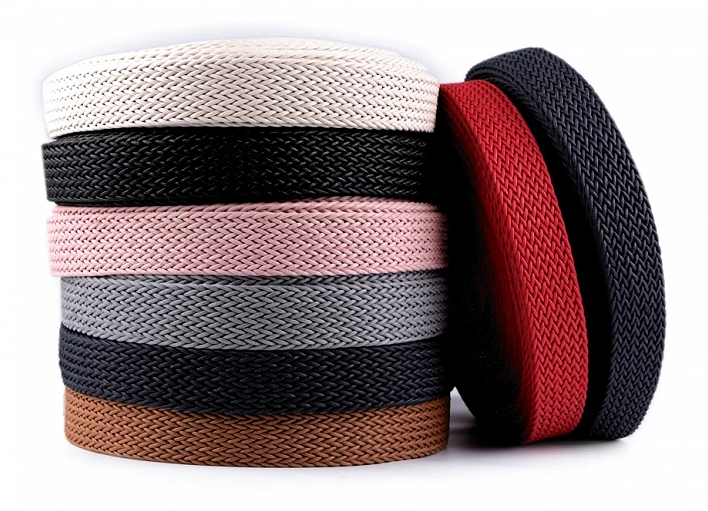 Gurtband geflochten 40 mm - uni