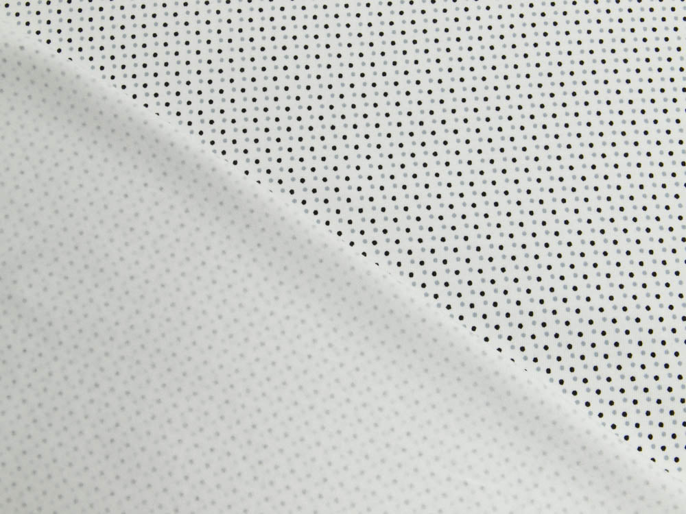 Jersey - unregelmäßige mini Punkte - weiß