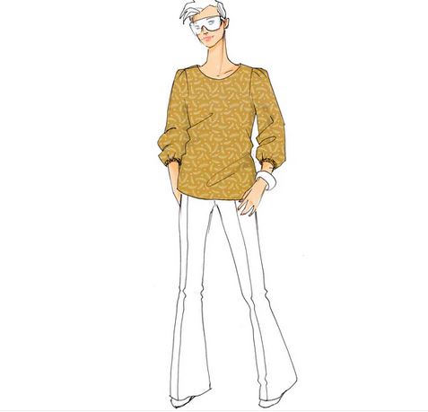 Papierschnittmuster Sommerbluse Svenja