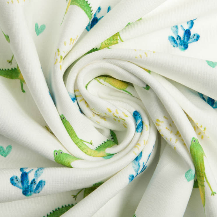 Jersey Swafing Tommy - freche Krokodile - weiß