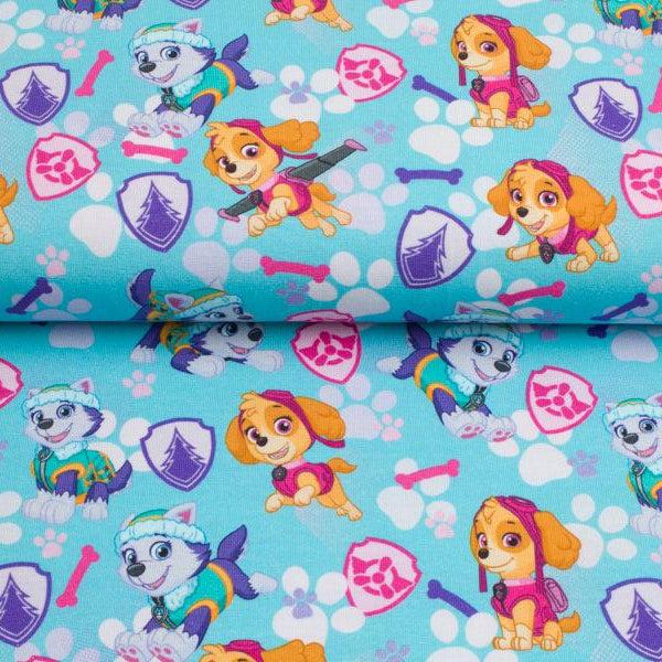Jersey Swafing "Paw Patrol" Skye und Everest türkis