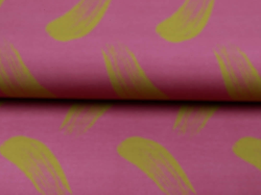 Sweat French Terry Modal Swafing Brush Strokes by lycklig design - fette Pinselstriche - altrosa