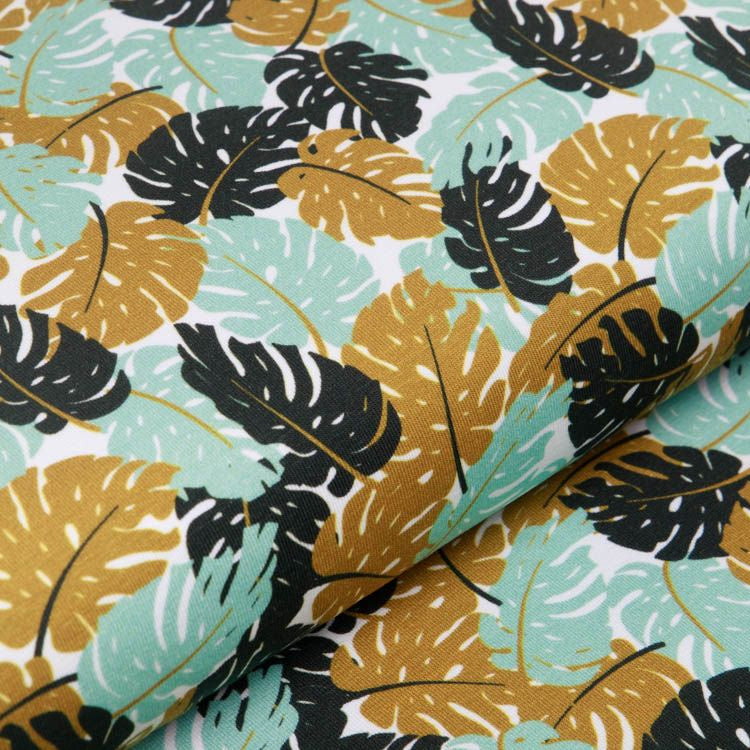 Jersey Swafing Theo - viele Monstera-Blätter