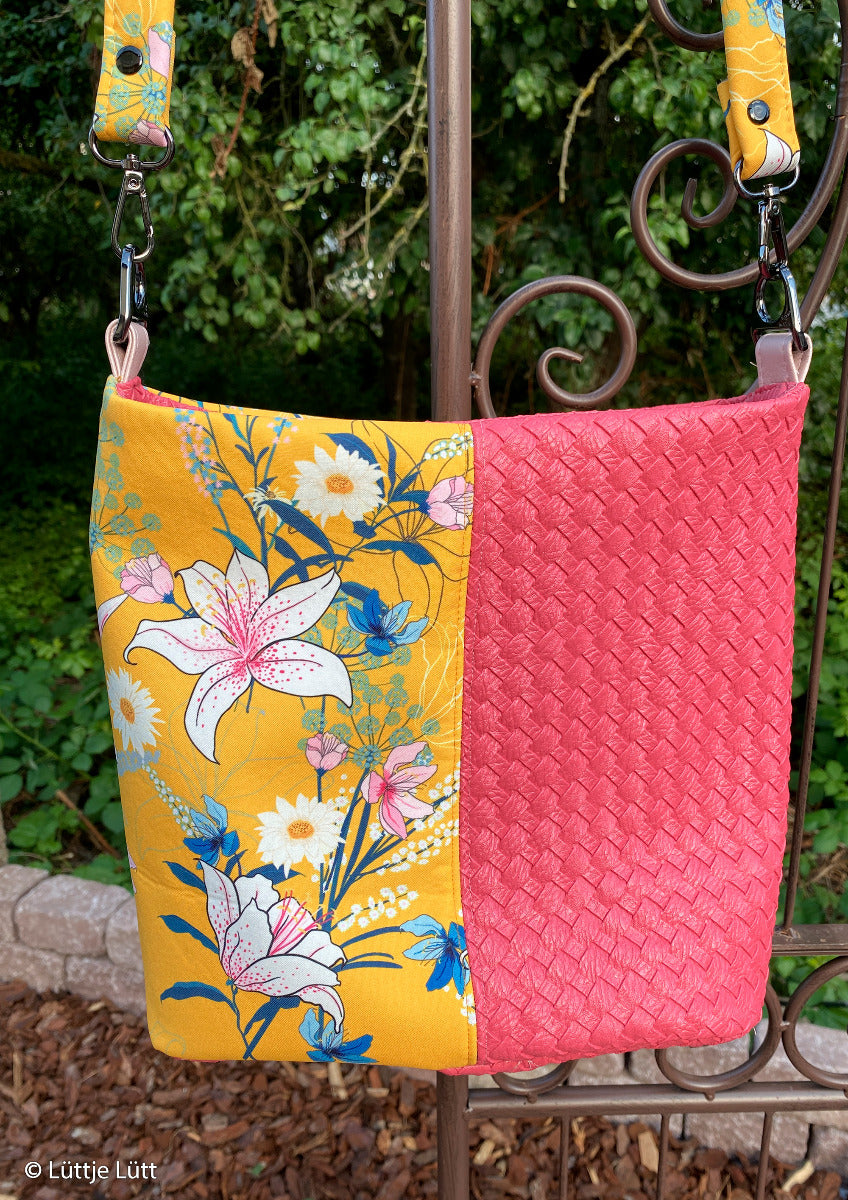 Kunstleder Swafing Beatrice Coupon ca. 50 cm x 70 cm - Flechtmuster