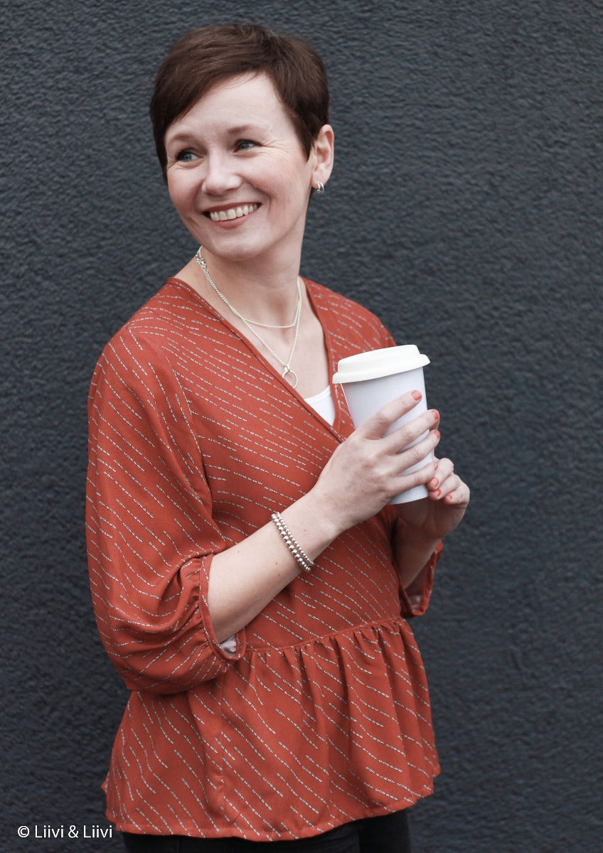 Webware Viskose Swafing But first Coffee by Lila-Lotta - Schriftzüge - "But First Coffee"