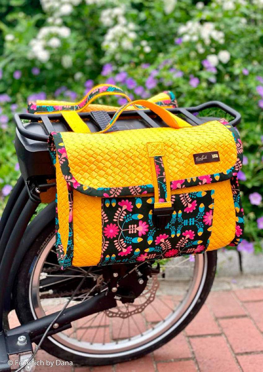 Kunstleder Swafing Beatrice Coupon ca. 50 cm x 70 cm - Flechtmuster