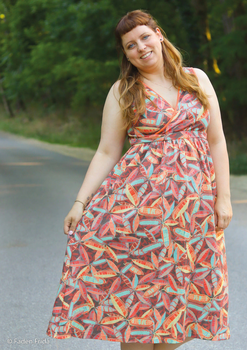 Waffeljersey Swafing Viento by Bienvenido Colorido - Dschungelblätter