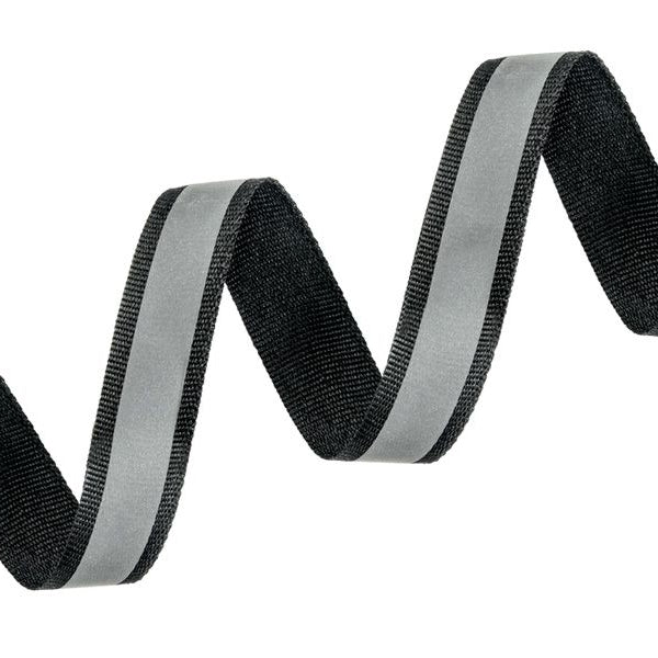 Reflektorband zum Aufnähen - schwarz