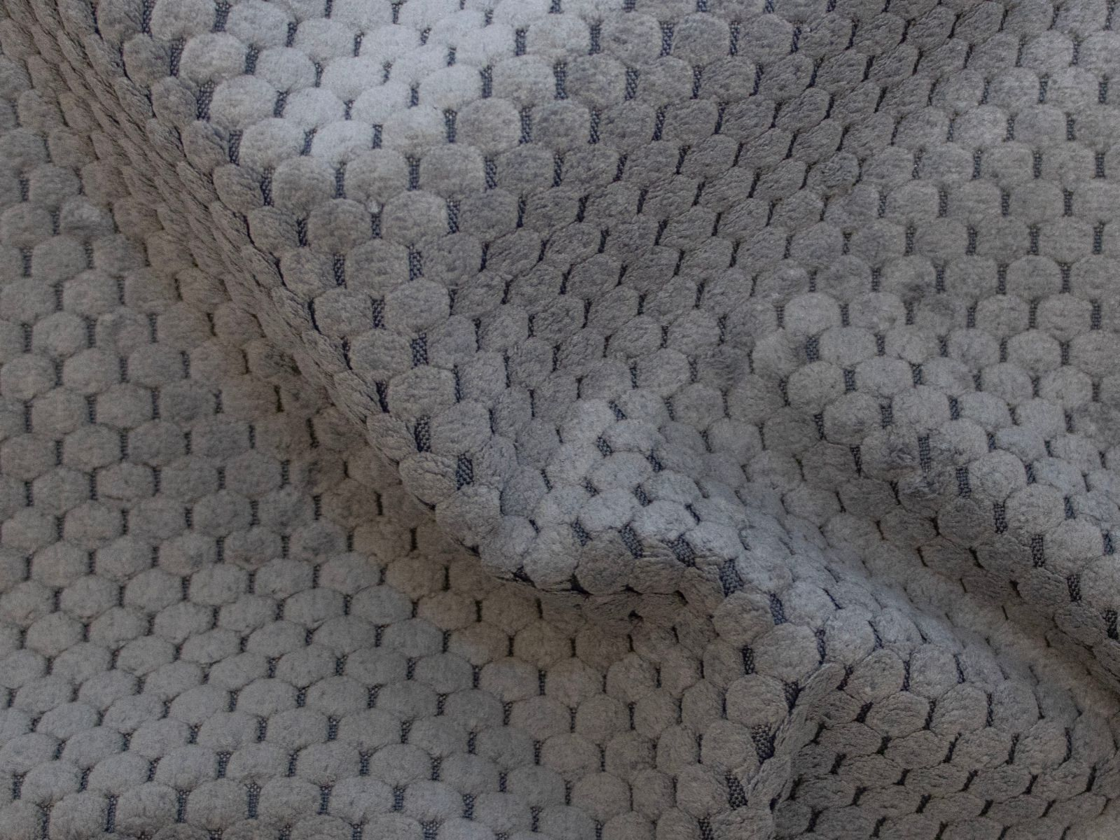 Dekosamt Parma Stoff - Wabenstruktur