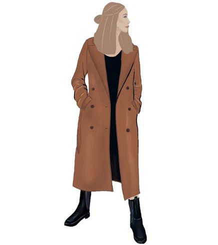 Papierschnittmuster Premium Blazermantel Tilda