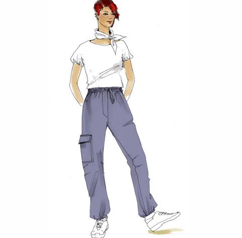 Papierschnittmuster Cargohose Winona