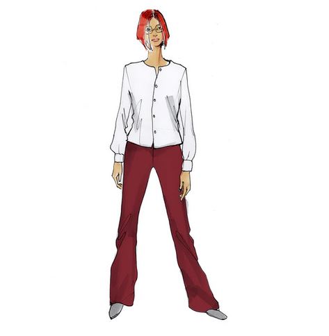 Papierschnittmuster Hose Zora