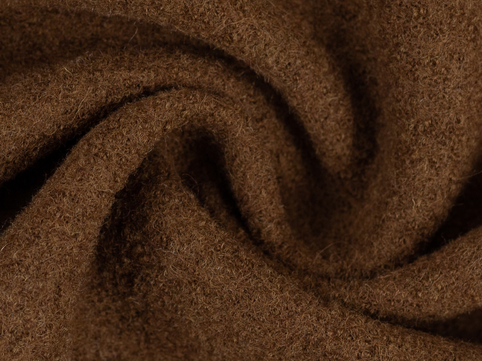 Wollwalk Stoff Naomi gekochte Wolle - uni