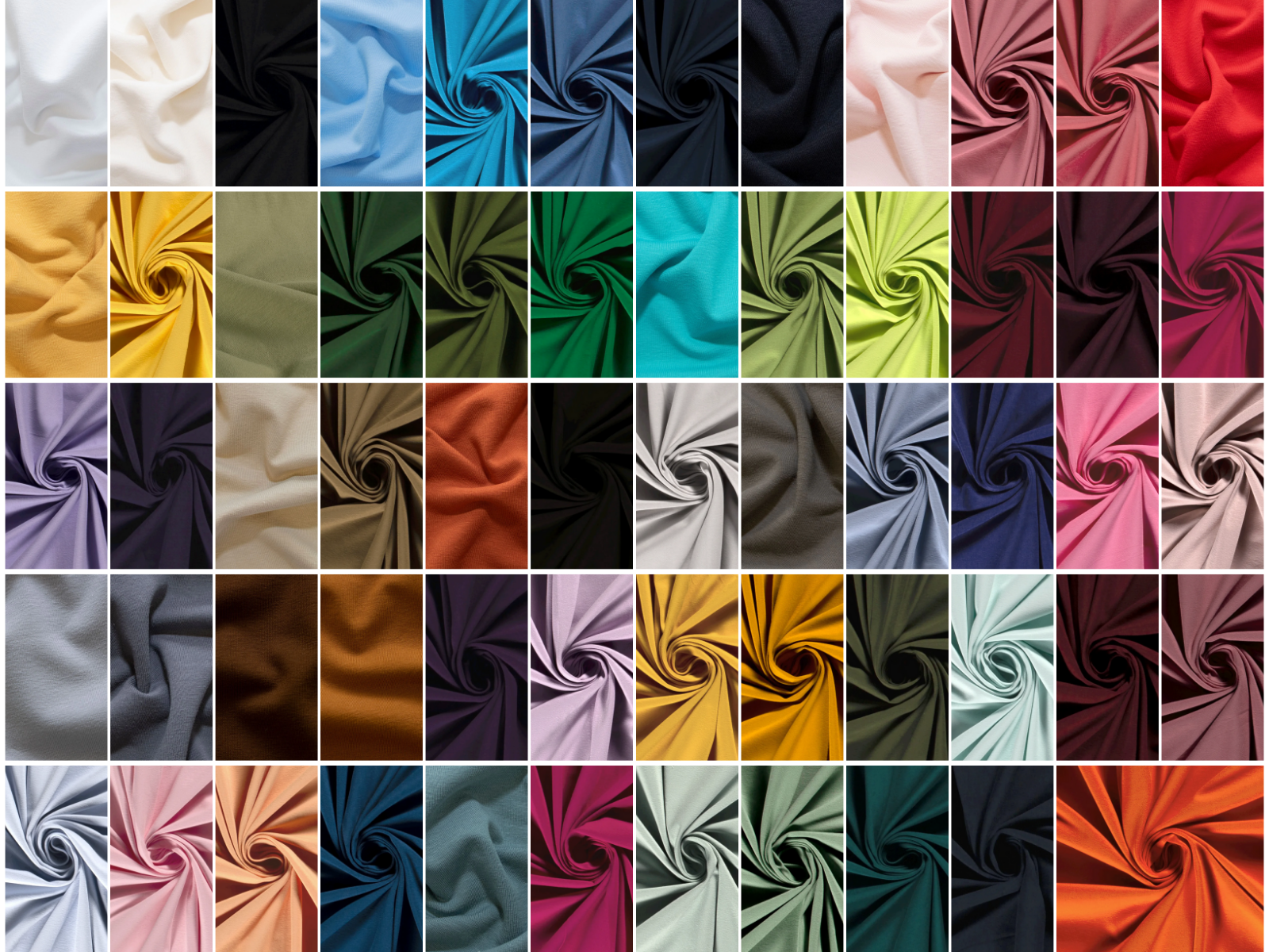 Baumwolle Jersey Stoff - uni