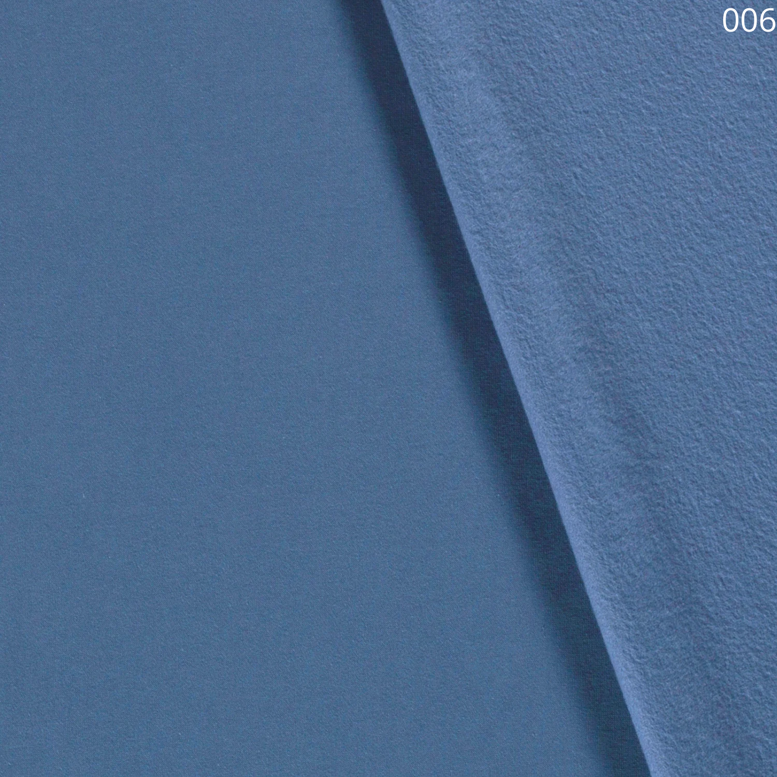 Angerauter Sweat Stoff - uni