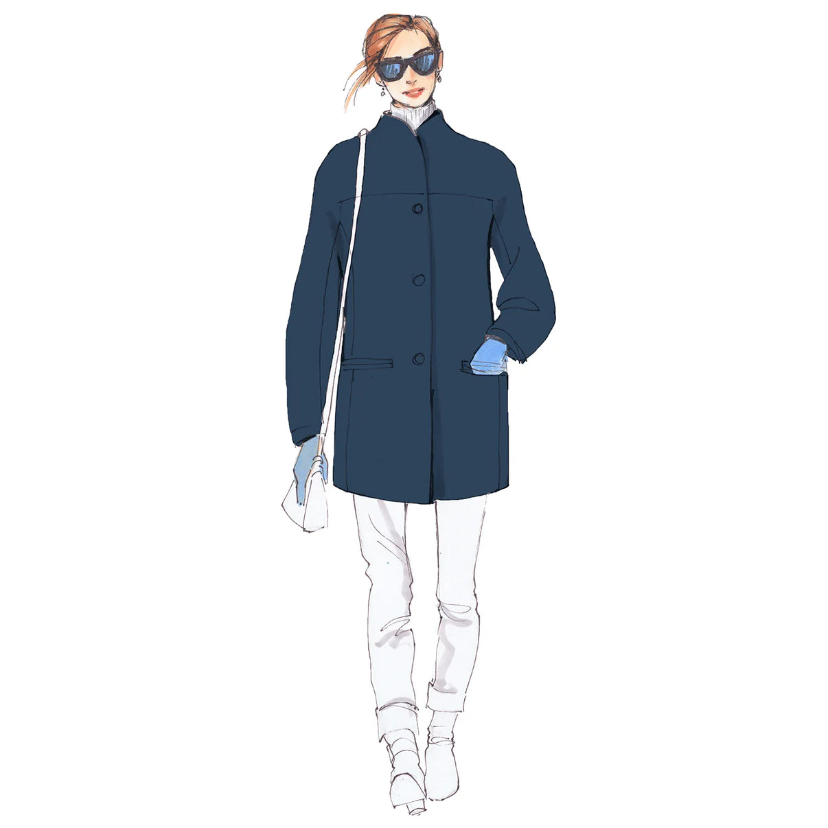 Papierschnittmuster Premium Kurzmantel Heidi