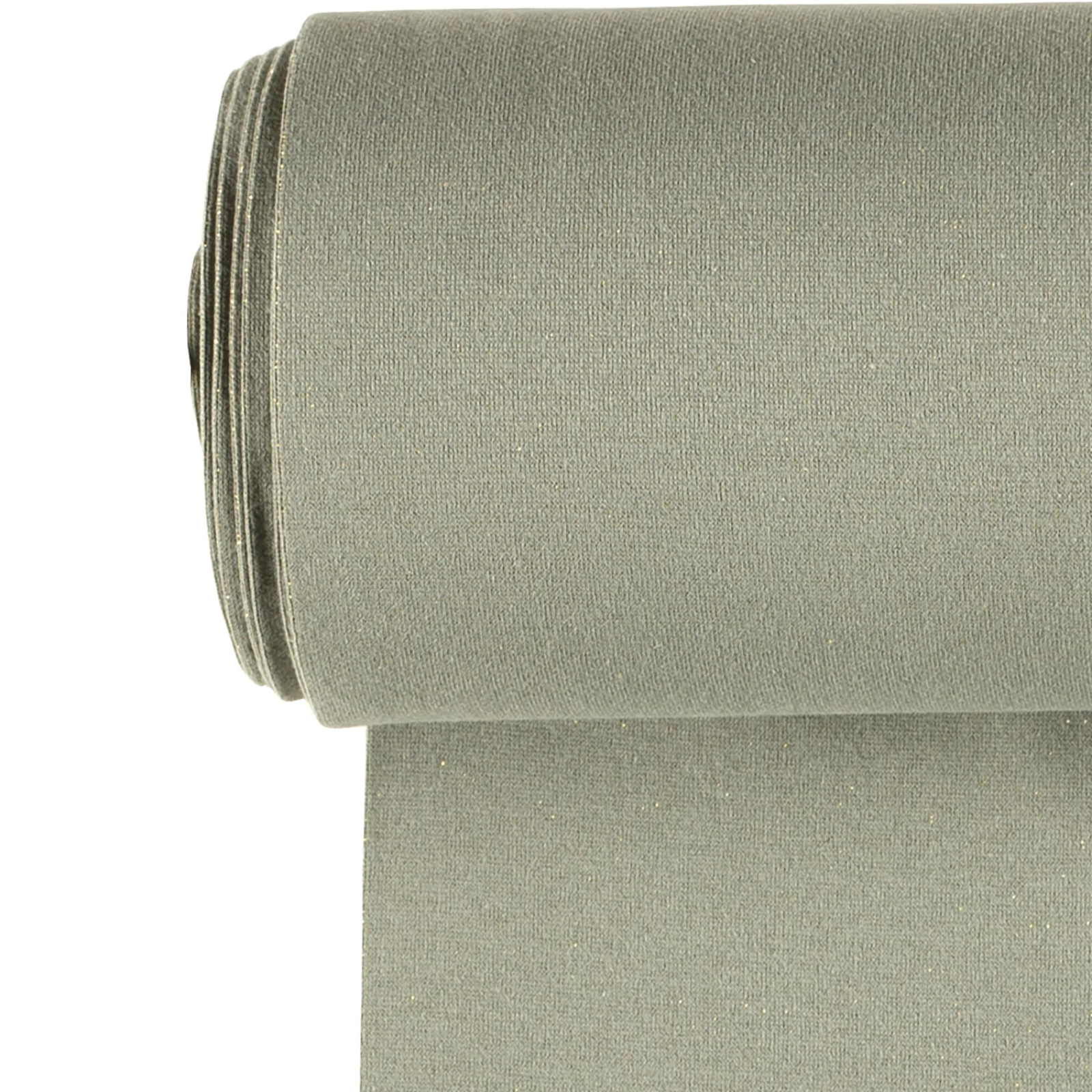 ✨ Glattes Bündchen Stoff im Schlauch - Glitzer